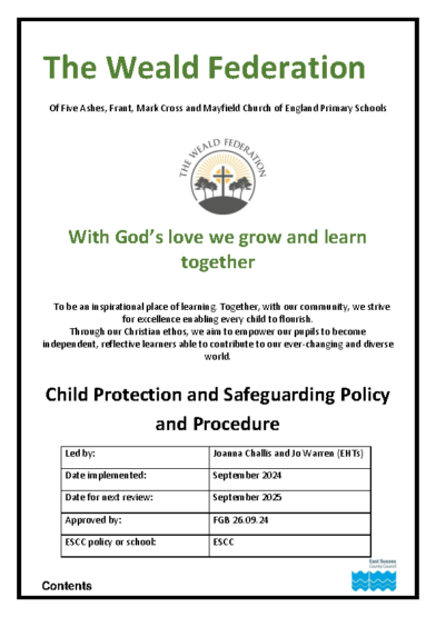 Child Protection & Safeguarding Policy Sept 2024