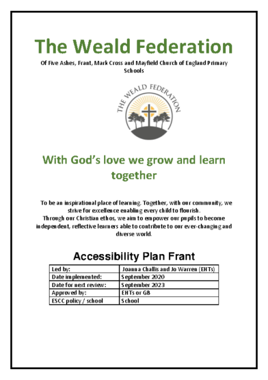 Acessibility Plan Frant 2020