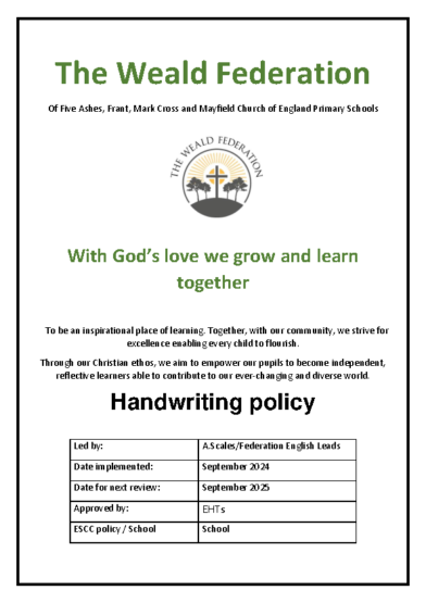 Handwriting Policy