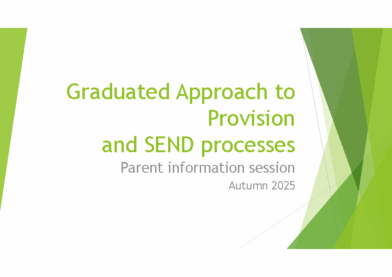 Graduated Approach to Provision & SEND Processes – Parent Information Session Slides