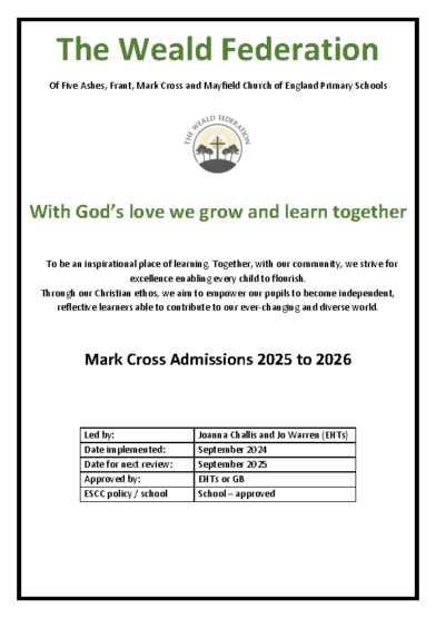 Admissions VA – Mark Cross