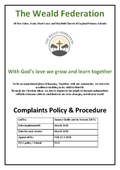 Complaints Policy March 2024