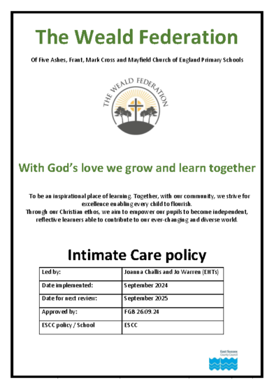 Intimate Care Policy