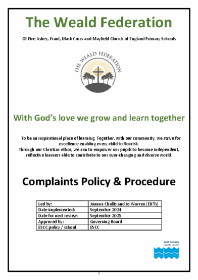 Complaints Policy