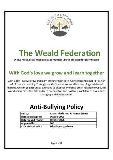 Anti-Bullying Policy