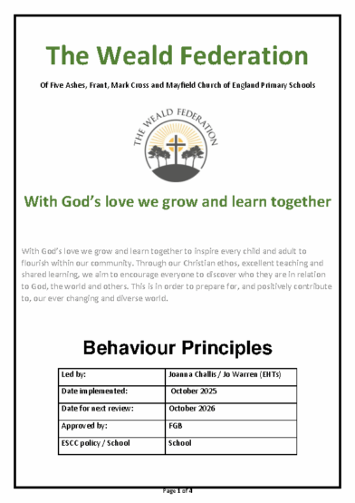 Behaviour Principles