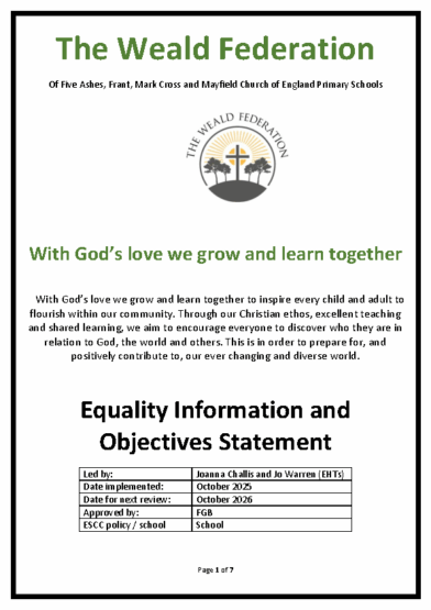 Equalitiy Information & Objectives