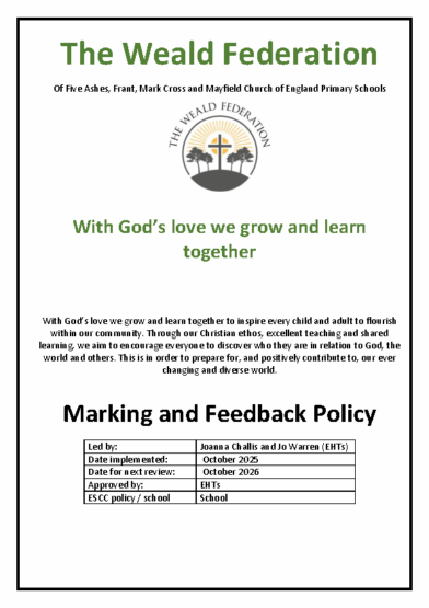 Marking & Feedback Policy