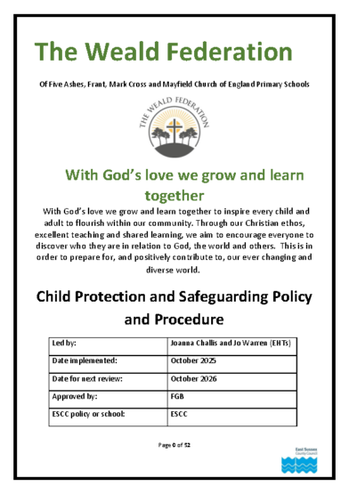 Child Protection & Safeguarding Policy & Procedure
