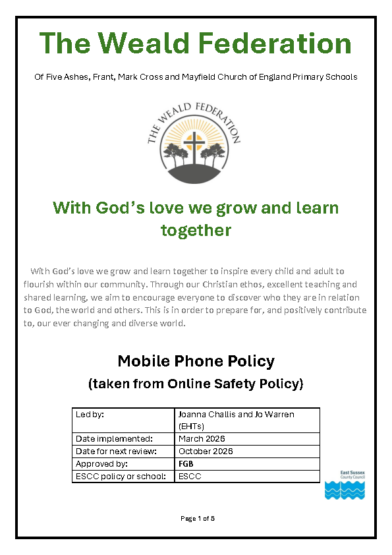 Mobile Phone Policy