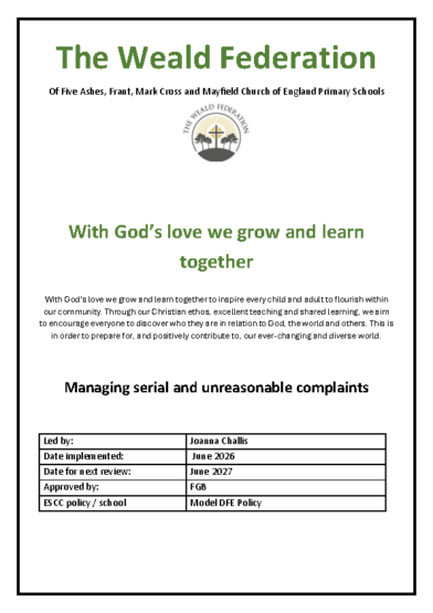 Managing Serial & Unreasonable Complaints